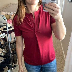 Ann Taylor Red Blouse